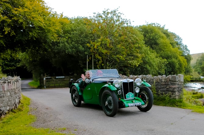 The vehicles followed an 80-mile route through some the most remote parts of the moor (Photo: Debbie Tucker)